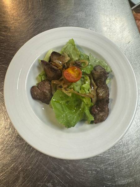 Salade de foies de volaille